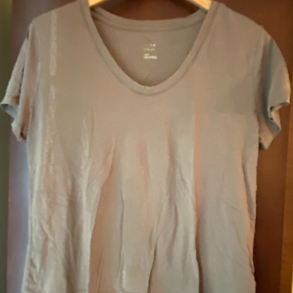 A New Day Brown Oversized V-Neck Tee - Size S